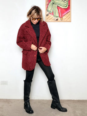 FEMALE - Giacca Bouclé Doppiopetto Morbida MOOD/ MATTONE FEMALE 