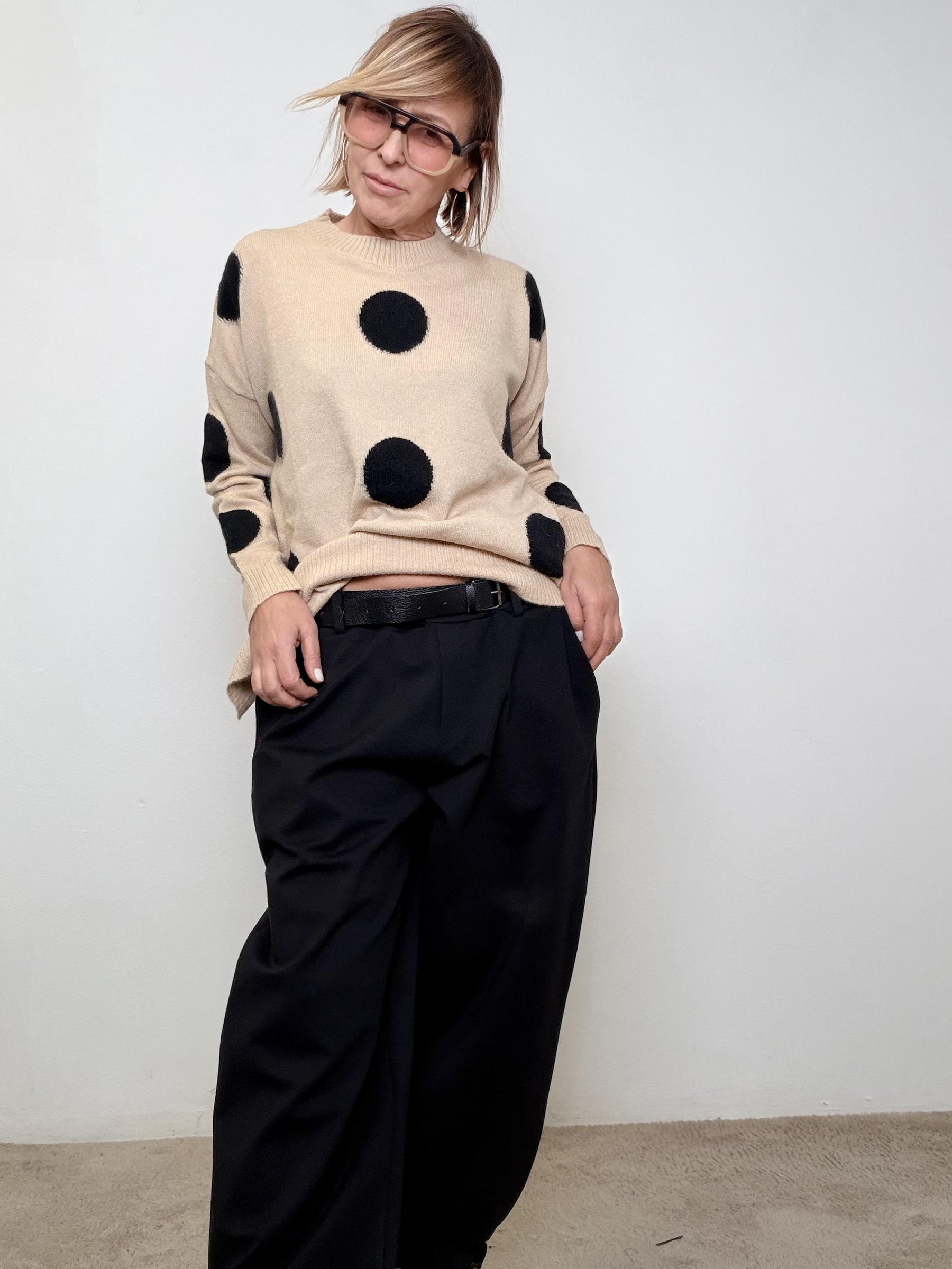 SUSY STAR - Pantalone Soft Cocoon  comodo, moderno e super versatile 59463P/ NERO SUSY STAR 