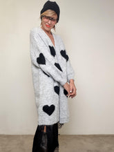 SUSY STAR - CARDIGAN CUORI OVUNQUE GRIGIO STWM39/ GRIGIO SUSY STAR 