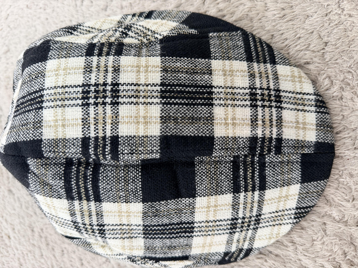 FEMALE - Cappello Newsboy Check ADELE/ BLACK BEIGE FEMALE 