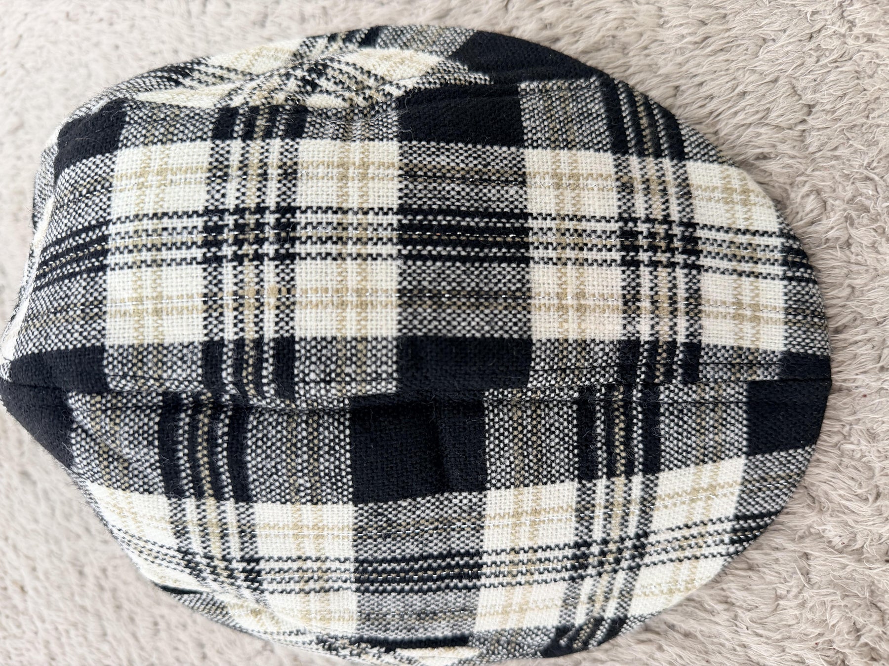 FEMALE - Cappello Newsboy Check ADELE/ BLACK BEIGE FEMALE 