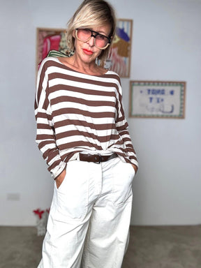 FEMALE - Pantalone mille A7222-D4/ PANNA FEMALE 