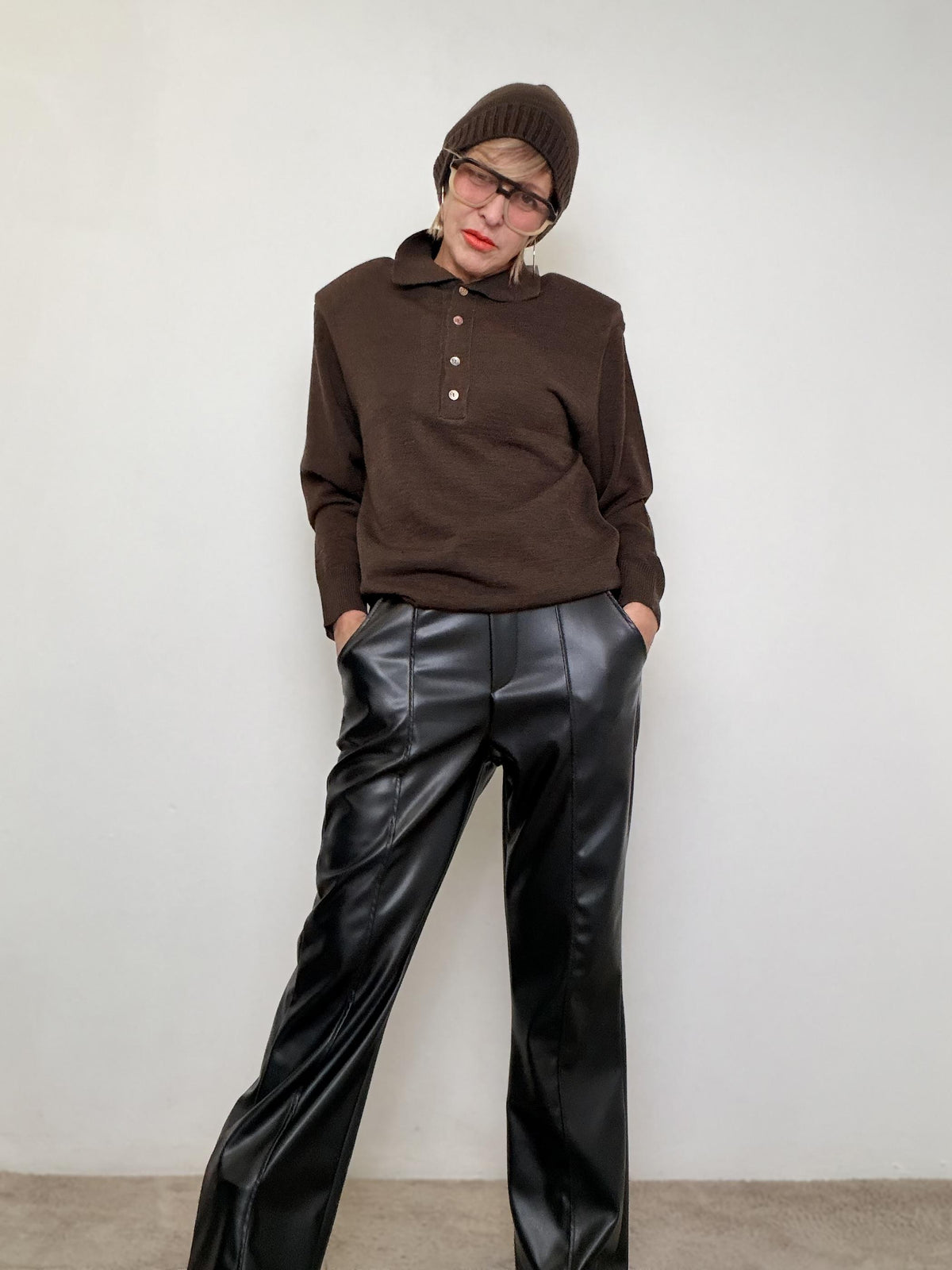 FEMALE - Pantalone effetto pelle  Urban Chic Edition 39018SYP/ NERO FEMALE 