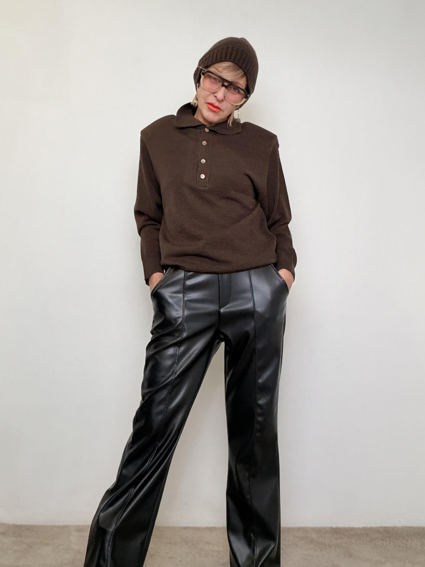 FEMALE - Pantalone effetto pelle  Urban Chic Edition 39018SYP/ NERO FEMALE 