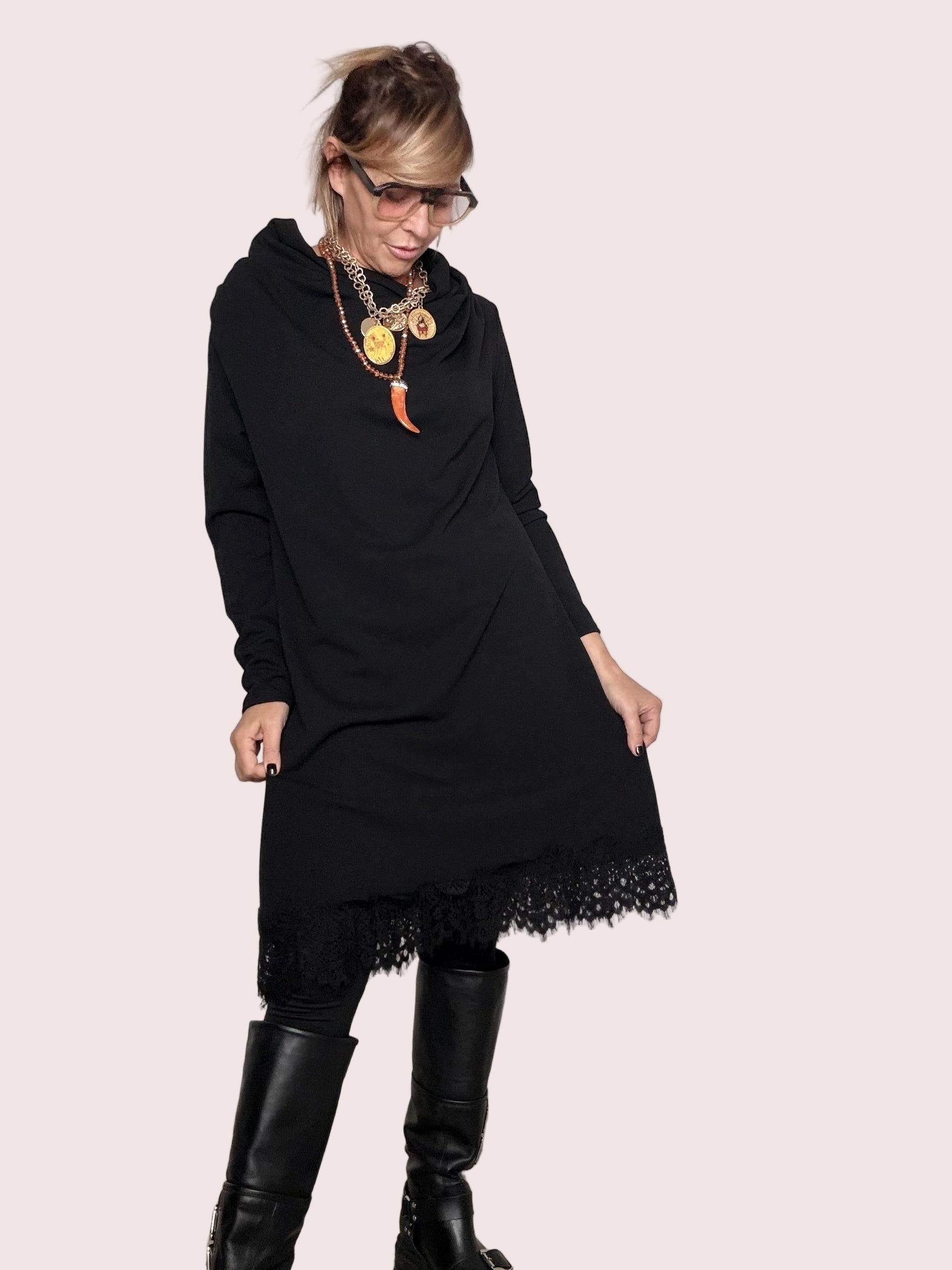 FEMALE - Abito BLACK Lace 39065HSC/ NERO FEMALE 