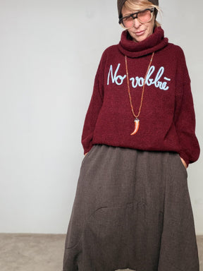 FEMALE - Maglia No Vabbè VINO A3232/ VINO FEMALE 