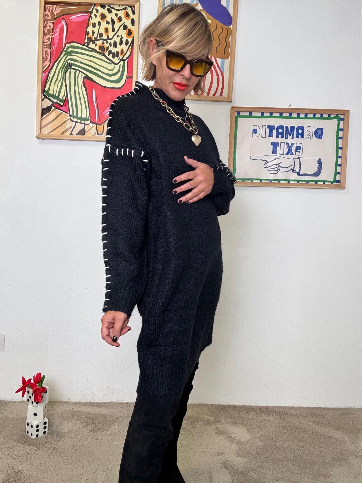 FEMALE - Abito Black Soul VA615/ NERO FEMALE 