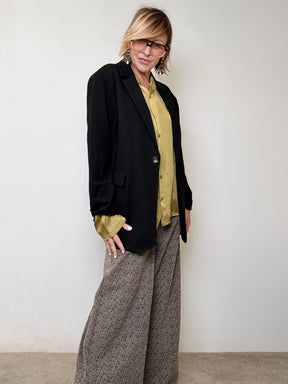 DEJA VU - Giacca in punto Milano nera dal taglio moderno A25AP603/ NERO DEJA VU 