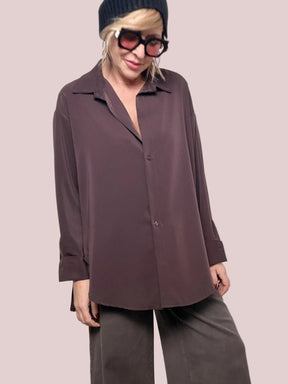 Camicia fluida dal fascino essenziale L5M239/ MORO FEMALE 