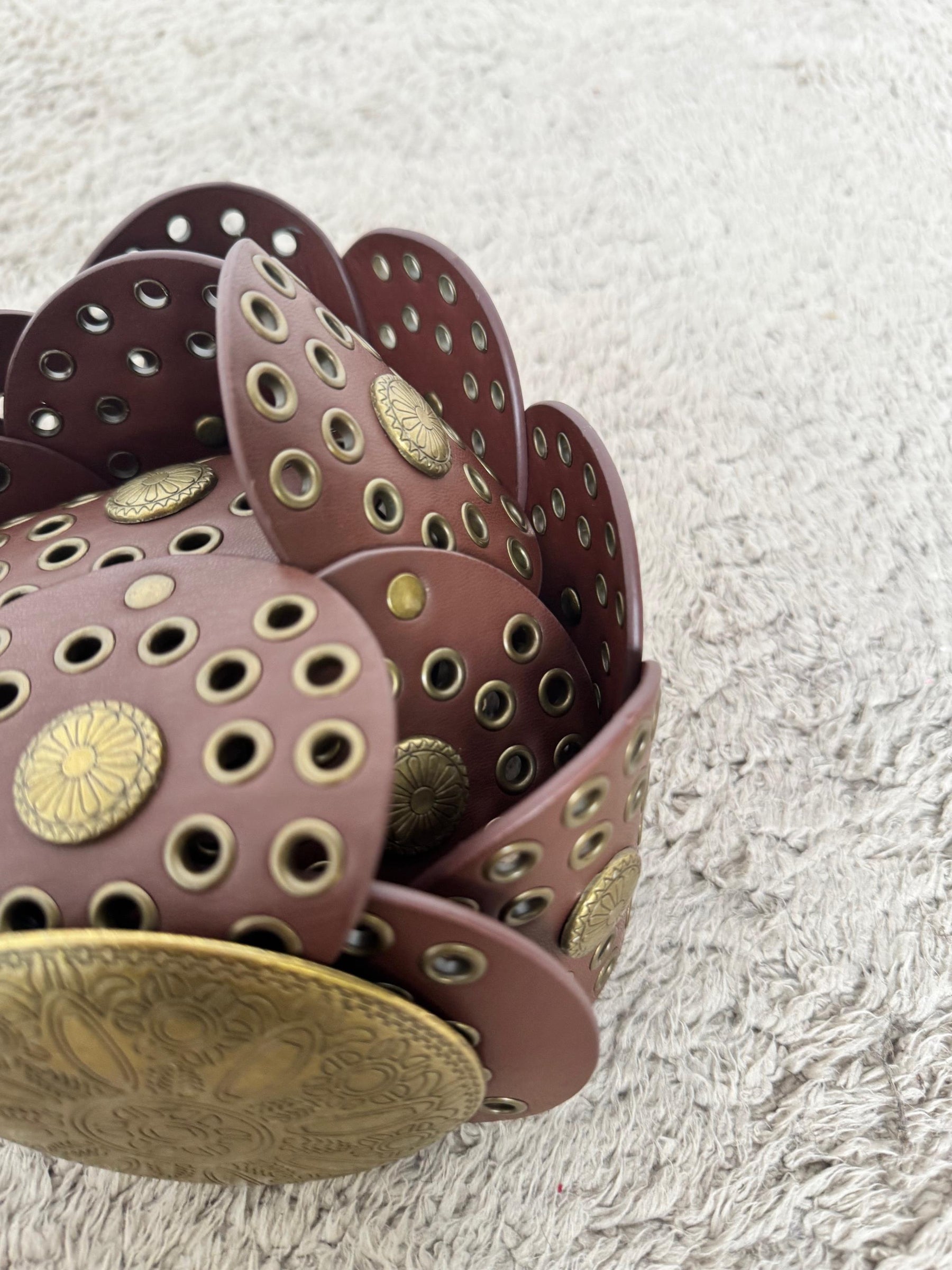 FEMALE -Cintura animalier con dettagli metallici  grinta e stile in un solo accessorio CUOIO M101/ CUOIO FEMALE 