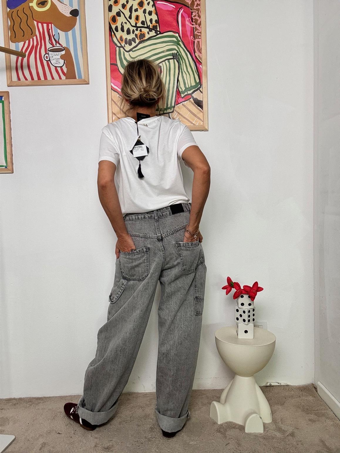 SOUVENIR - Jeans Cloudy Mood  Morbidezza urbana, spirito oversize C38S0025/ JEANS SOUVENIR 