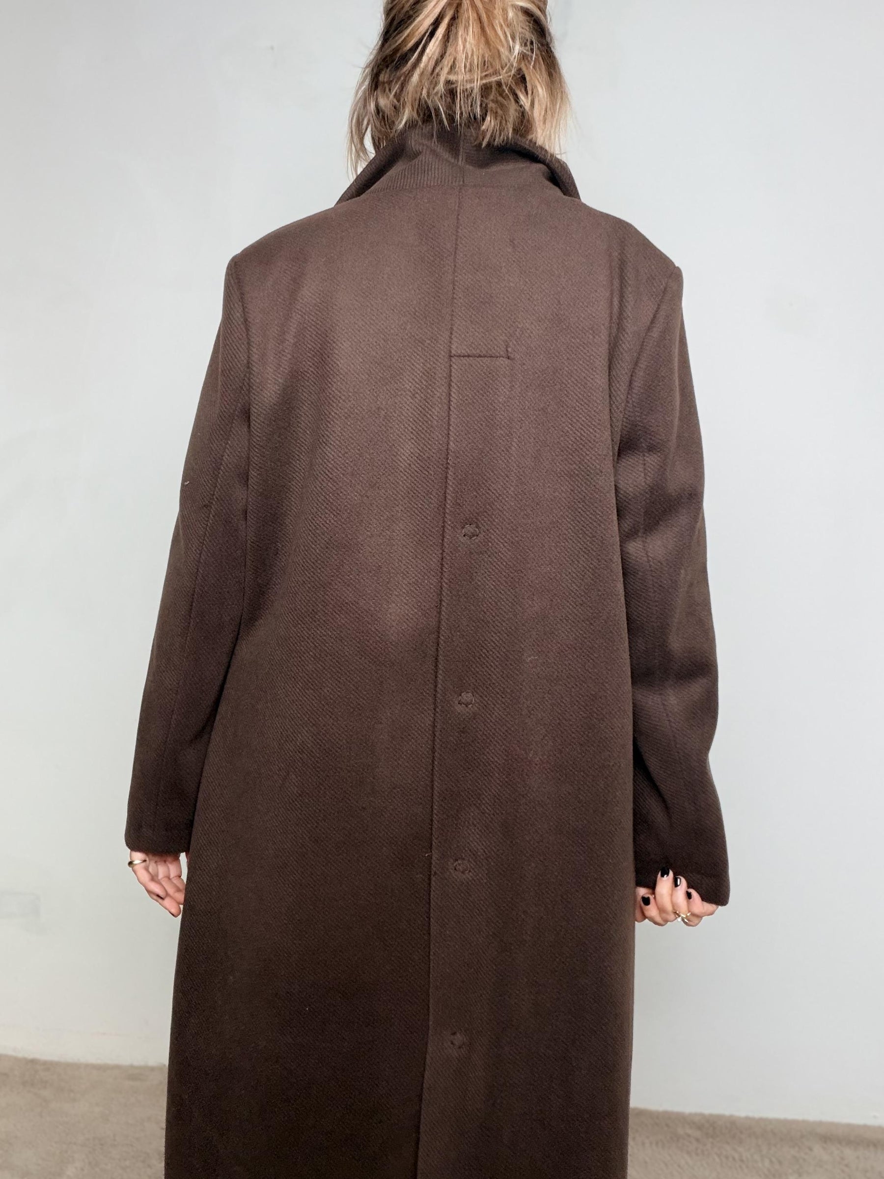 SUSY STAR  -Cappotto Back Button ST7021MIL/ MORO SUSY STAR 