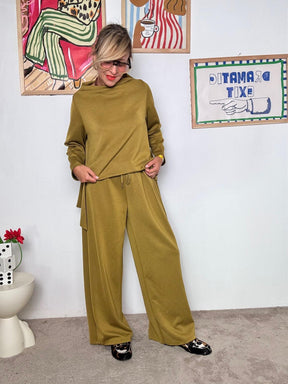 FEMALE - Maglia Asimmetrica punto milano  OLIO 33298KQC/ OLIO FEMALE 