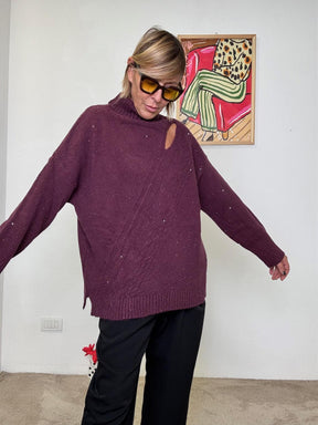 SUSY STAR -  maglia Choco Cut  vino STYZ66841/ VINO SUSY STAR 