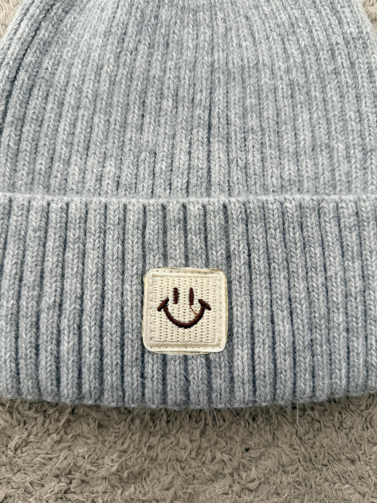 SUSY MIX - : Cappello Beanie Smile in Maglia HAT0914/ GRIGIO PERLA SUSY MIX 
