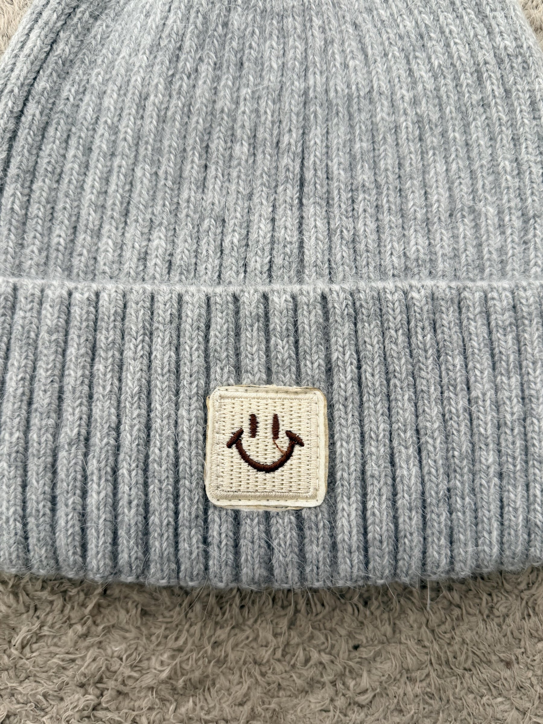 SUSY MIX - : Cappello Beanie Smile in Maglia HAT0914/ GRIGIO PERLA SUSY MIX 