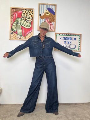 HAVE ONE - Camicia corta in denim  grintosa e di tendenza CGZ-P027/ DENIM HAVE ONE 