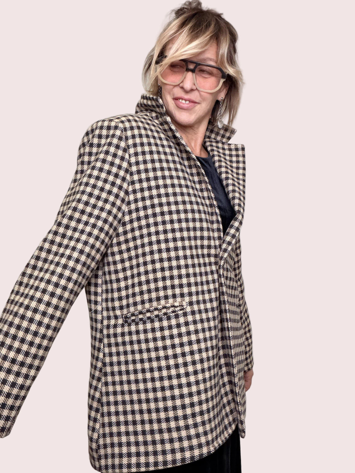 SUSY STAR - Giacca Rebel Check STS7306/ BEIGE SUSY STAR 