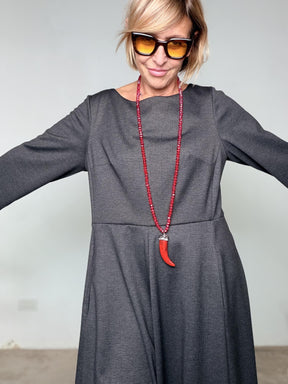 SUSY STAR - Tuta check moro ST88496BAG/ MORO SUSY STAR 