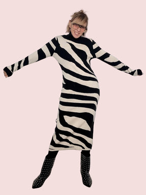 FEMALE - ABITO Zebra Chic NERO ZS5271/ NERO FEMALE 