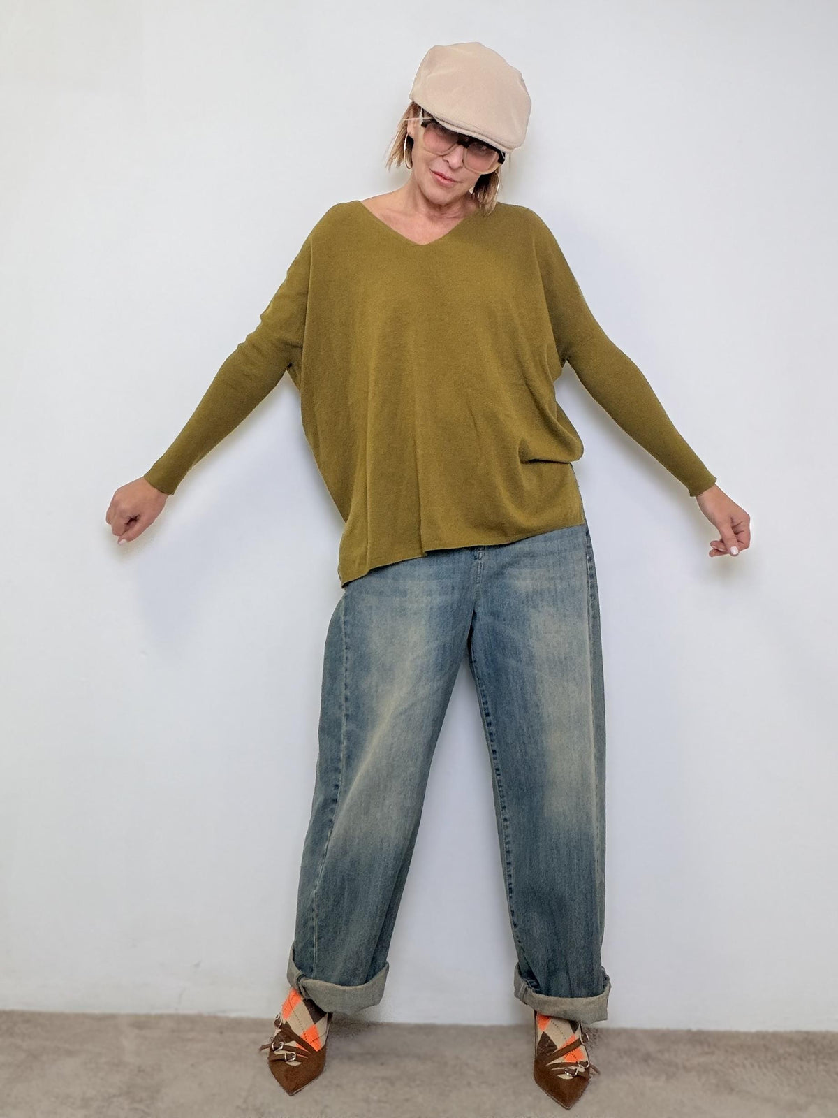 SOUVENIR -  MAGLIA Soft Oversize Knit OLIO B38D0041/ OLIO SOUVENIR 