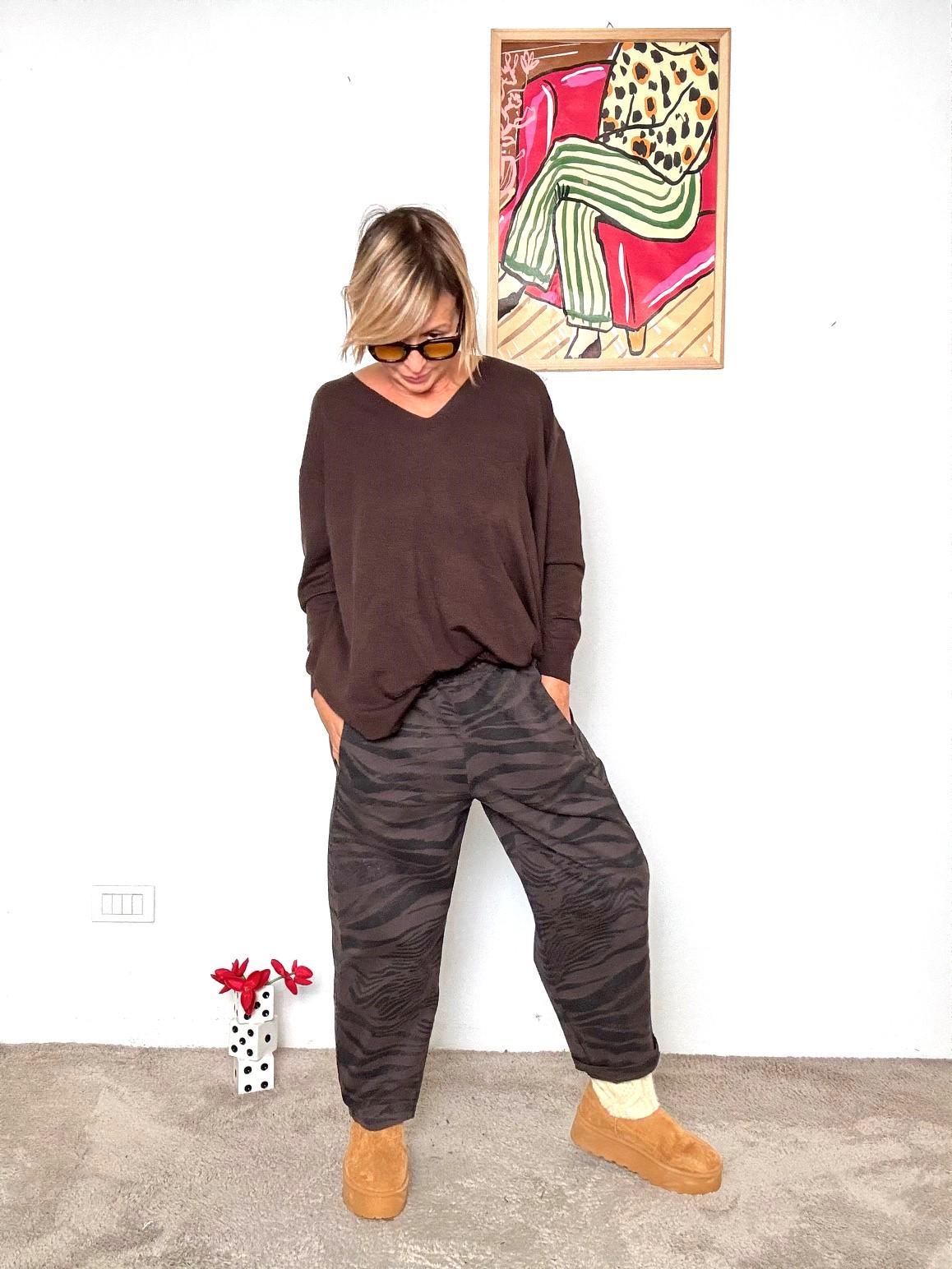 FEMALE - PANTALONE ZEBRA CHILL P6404G/ ZEBRA MARRONE FEMALE 