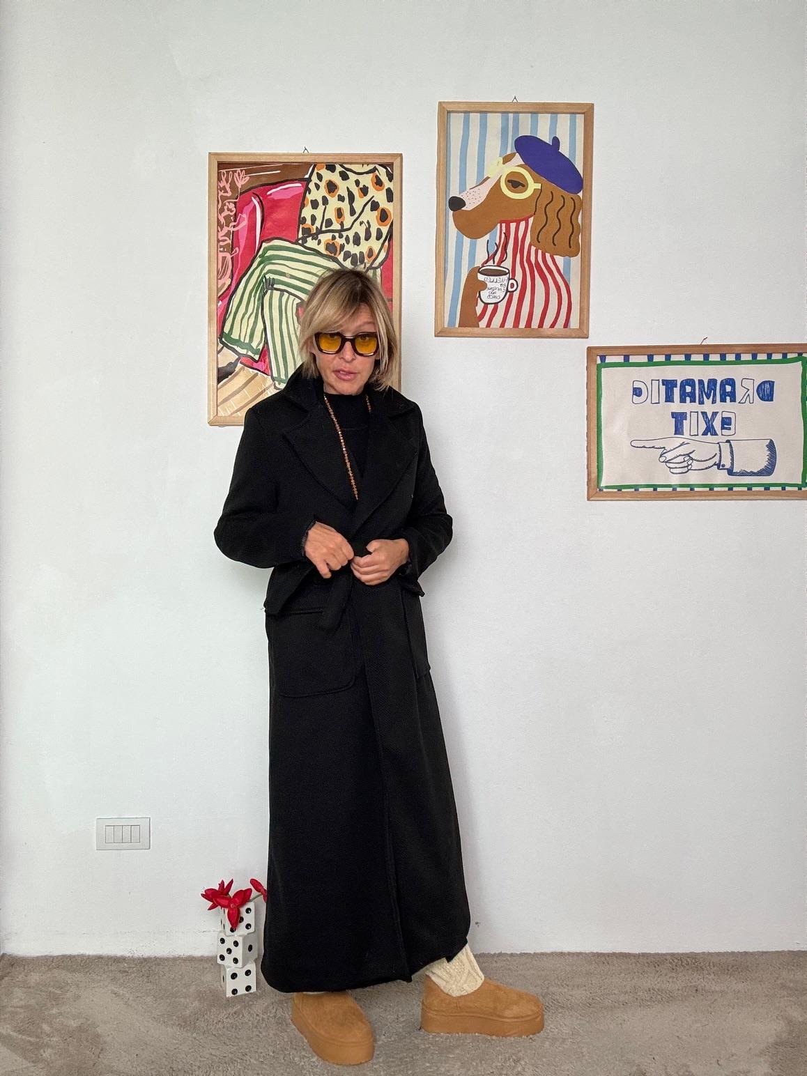 FEMALE -  CAPPOTTO ICONA NERO ICONA/ NERO FEMALE 