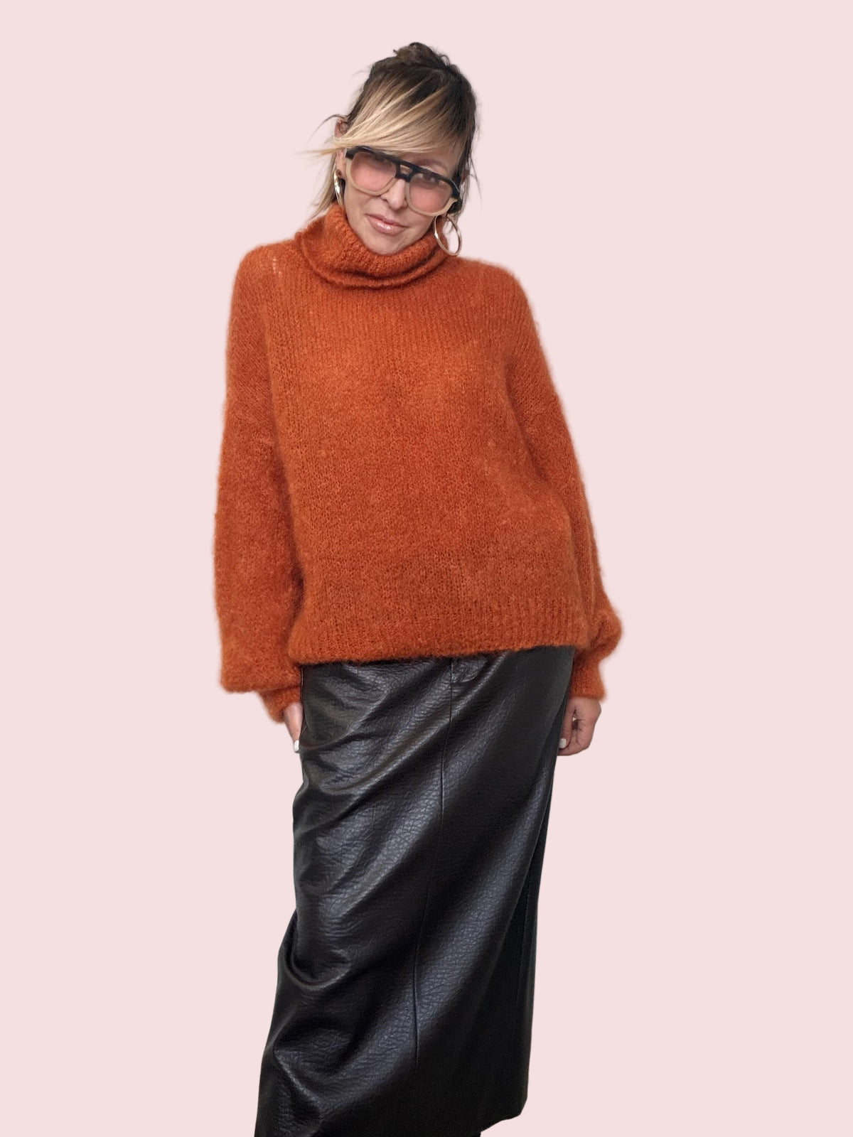 PHILIA LOFT - MAGLIA FLUFFY POP COCCIO V01V0958/ COCCIO PHILIA LOFT 