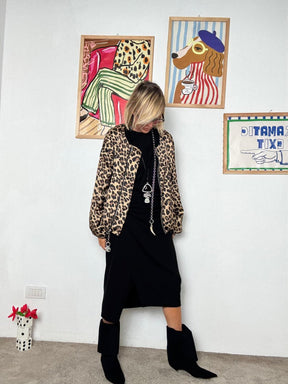 SUSY  MIX - Bomber double face donna  fantasia floreale e animalier 59181/ ANIMALIER SUSY MIX 