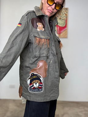 AB PINK - GIACCA TEDDY ARMY GIACCA TEDDY ARM/ MILITARE AB PINK 