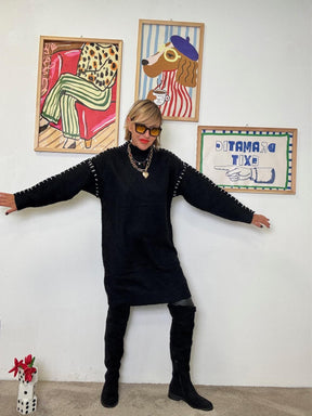 FEMALE - Abito Black Soul VA615/ NERO FEMALE 