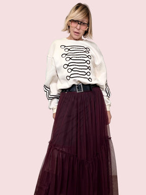 SOUVENIR - FELPA MAJORETTE CHIC PANNA S38M1508/ PANNA SOUVENIR 