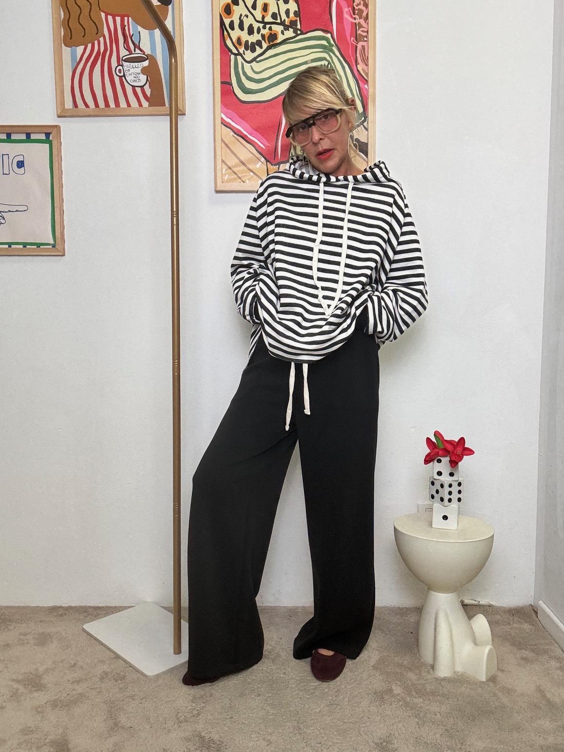 FEMALE - PANTALONE MISTO MODAL NERO H6034FW/ NERO FEMALE 