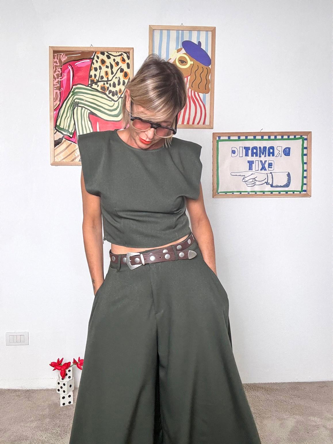 HAVE ONE - Top Power Chic VERDE RVS-P038/ VERDE HAVE ONE 