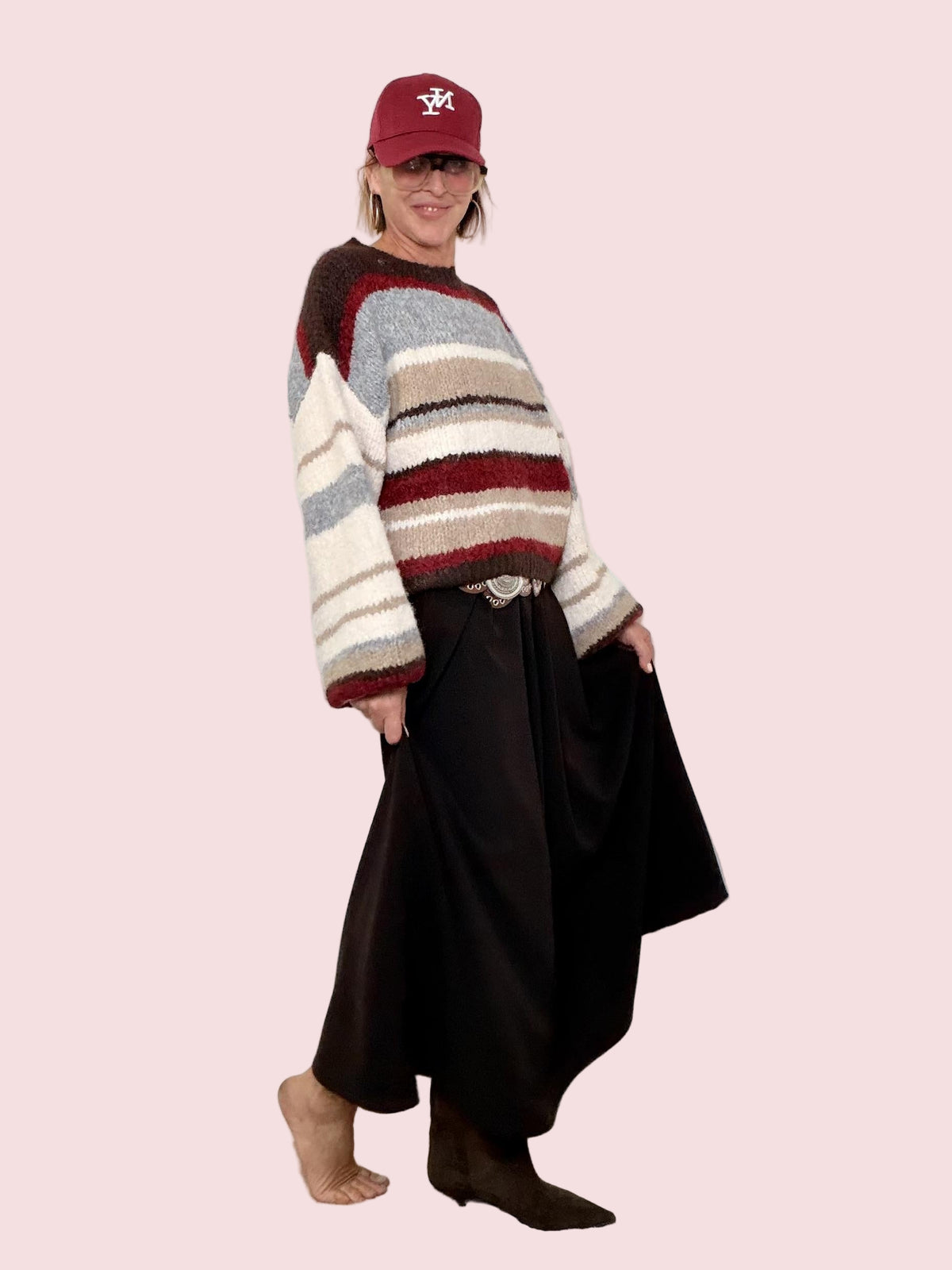 FEMALE - MAGLIA STRIPE COZY ZM69118/ FANTASIA FEMALE 