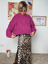 FEMALE - Maglia lavorata con retro più lungo AMARANTO VA607/ AMARANTO FEMALE 