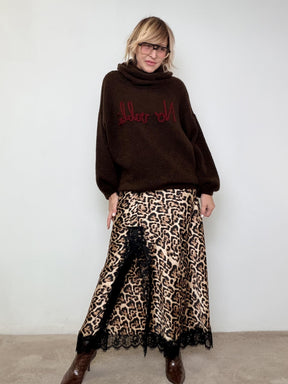 FEMALE - Maglia No Vabbè moro A3232/ MORO FEMALE 