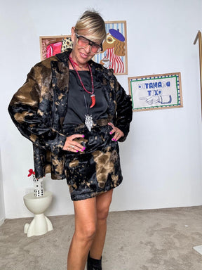 HAVE ONE - Giacca cavallino animalier  carattere e stile in un unico capo JCP-P019/ MACU NERO HAVE ONE 