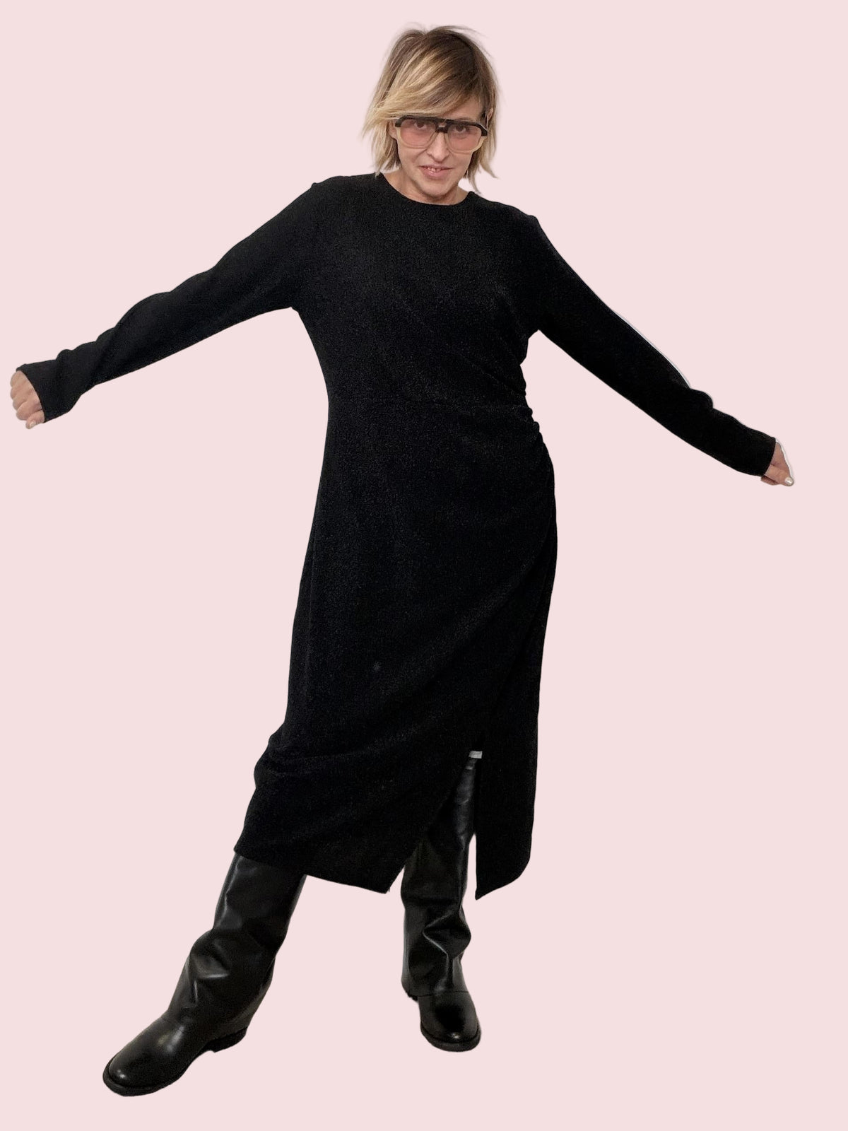 SUSY STAR -. Abito Black Soft Glam STA109152LUR/ NERO SUSY STAR 