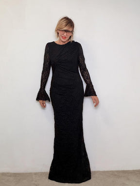 FEMALE - Abito Elegant Drama  Lungo, sinuoso, indimenticabile L3M356/ NERO FEMALE 