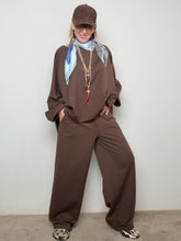 PANTALONE - Pantalone "Cacao Soft" in Punto Milano  Comfort Elegante da Mattina a Sera MARRONE A25LU408/ MORO DEJA VU 