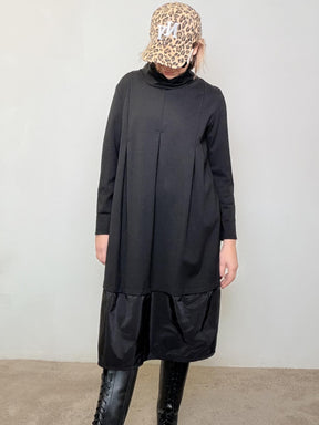 ABITO A DUE STRATI CON COLLO MORBIDO  VOLUME GIOCOSO, STILE ORIGINALISSIMO 39262LMB/ NERO FEMALE 