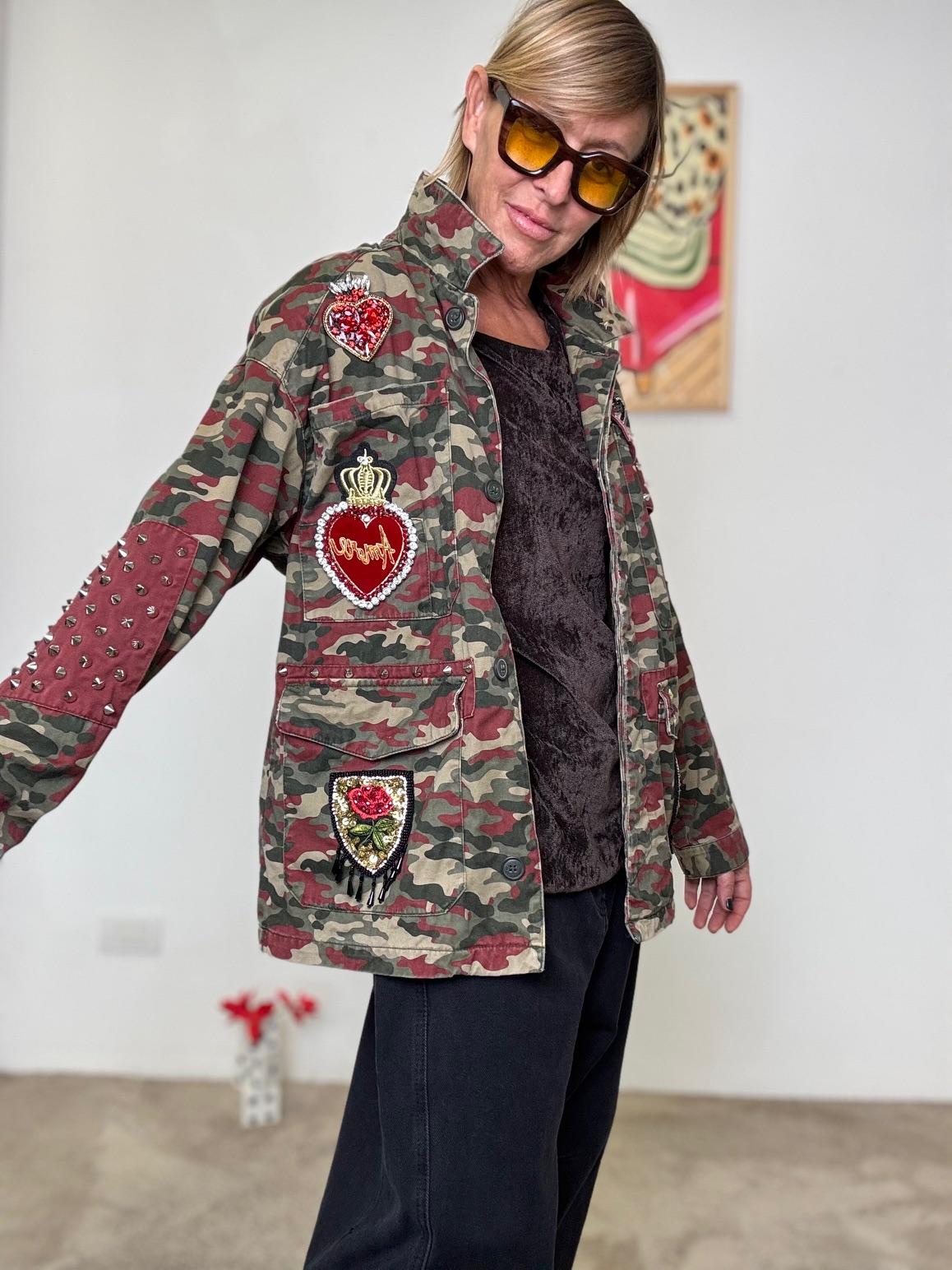 AB PINK -  GIACCA CAMO HEART GIACCA HEART/ MILITARE AB PINK 