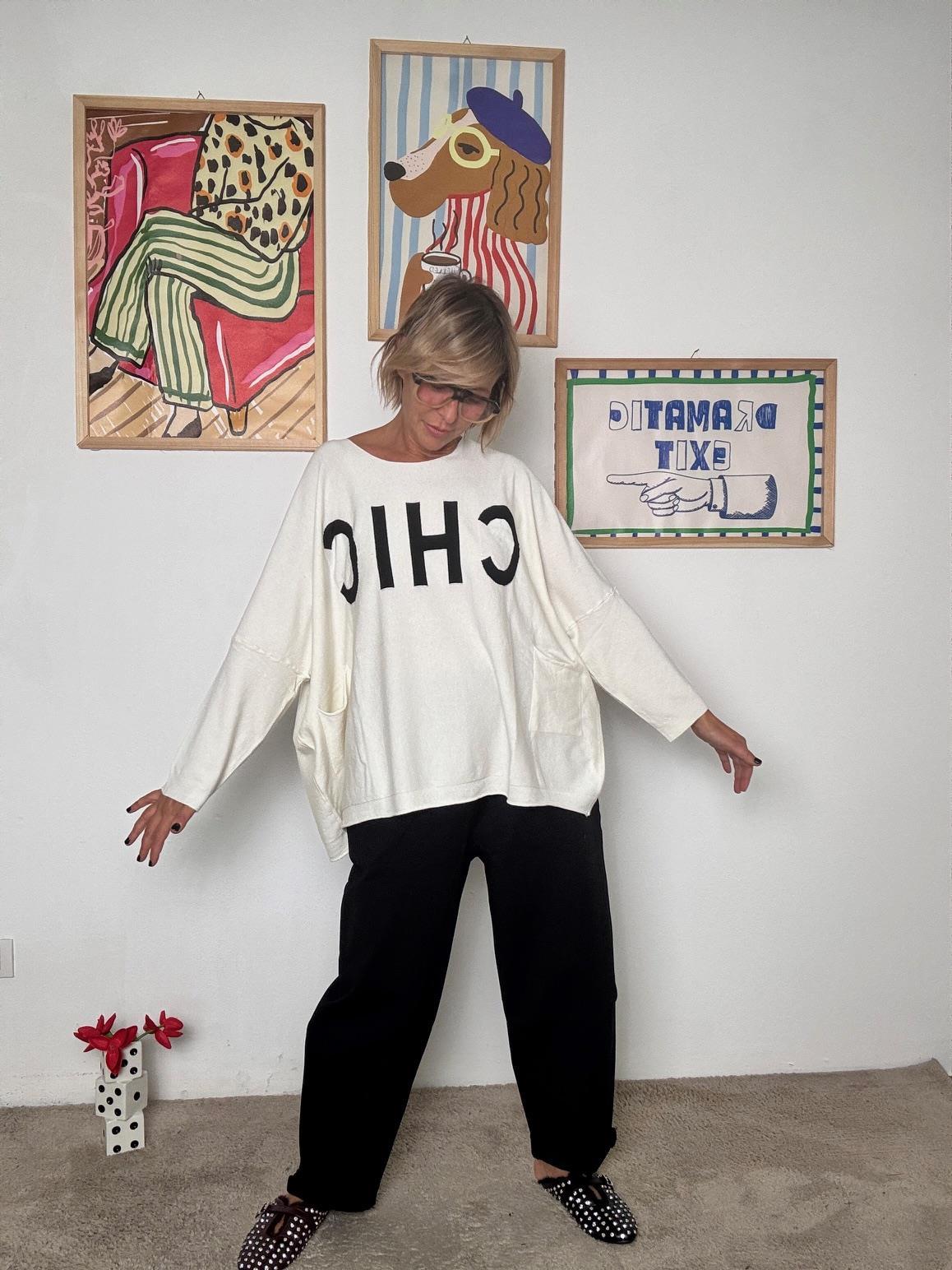 SUSY STAR - Maglia Chic Vibes CREMA ST78397/ CREMA SUSY STAR 