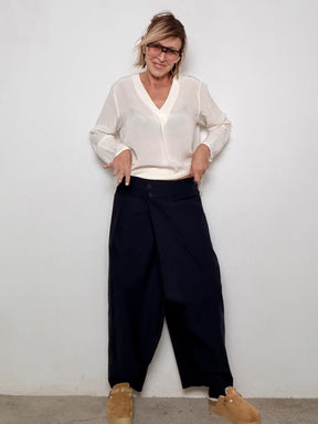 DEJA VU - Pantalone  donna turca blu A25FL208/ BLU DEJA VU 