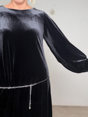 FEMALE -  Abito Velvet Touch nero 37037HGR/ NERO FEMALE 