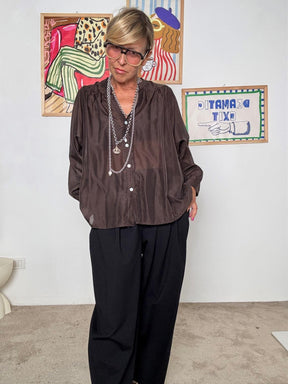 FEMALE - Camicia oversize donna bordeaux  stile casual chic e leggero MORO 31626/ MORO FEMALE 