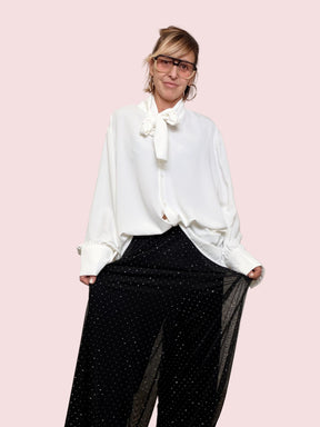 SUSY STAR - Pantalone Aladino Chic  il comfort che fluttua STLS2157/ NERO SUSY STAR 