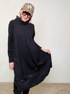 ABITO A DUE STRATI CON COLLO MORBIDO  VOLUME GIOCOSO, STILE ORIGINALISSIMO 39262LMB/ NERO FEMALE 