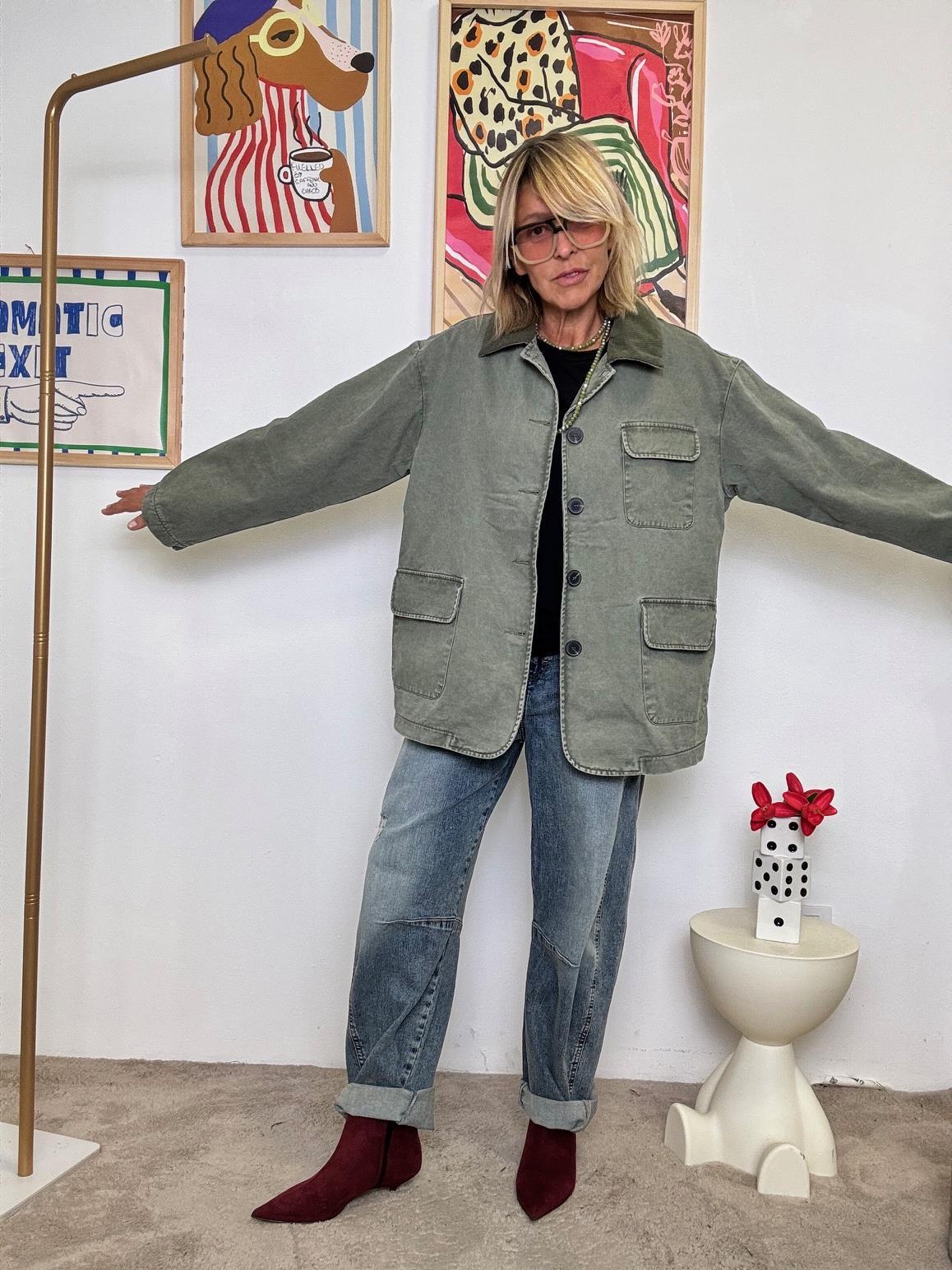 FEMALE - GIACCA BEIGE WORK STYLE  LA CLASSE SI FA UTILE VERDE WM2546/ VERDE FEMALE 